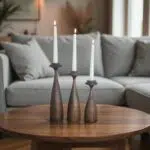 جاشمعی چوبی مینیمال